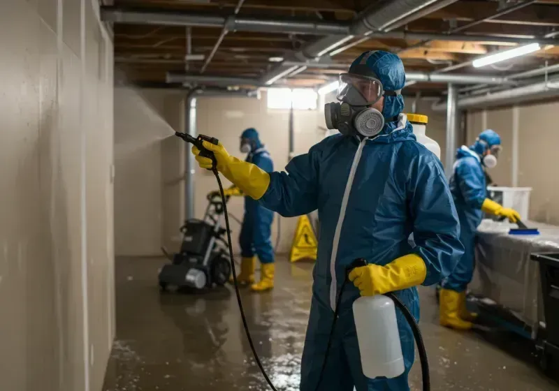 Basement Sanitization and Antimicrobial Treatment process in Taylor, AZ